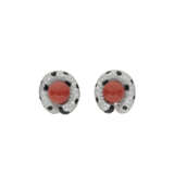 CARTIER BOUCLES D'OREILLES D’OREILLES CORAIL, ONYX ET DIAMANTS ‘PANTHÈRE’ - photo 1