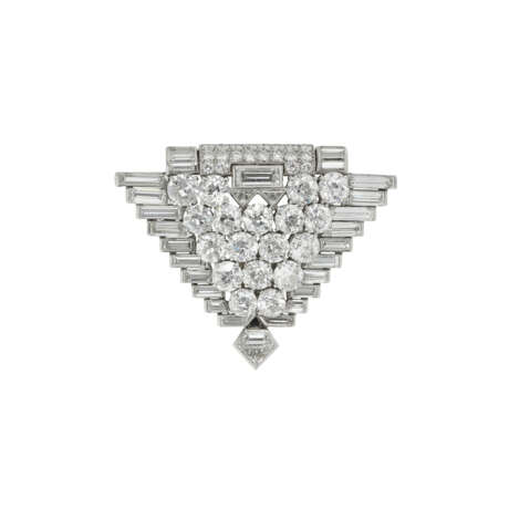 VAN CLEEF & ARPELS CLIP DE REVERS DIAMANTS ART DÉCO - photo 1