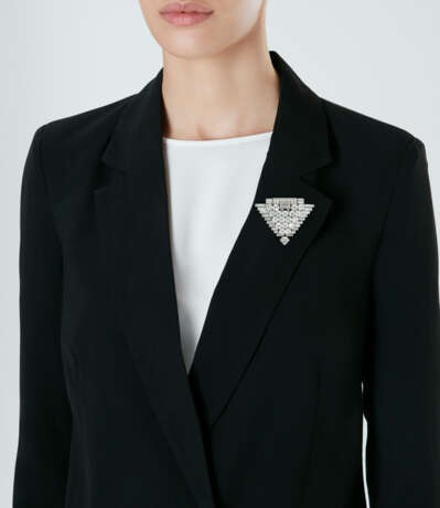 VAN CLEEF & ARPELS CLIP DE REVERS DIAMANTS ART DÉCO - photo 3