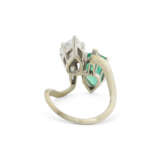 BAGUE ÉMERAUDE ET DIAMANTS - Foto 4