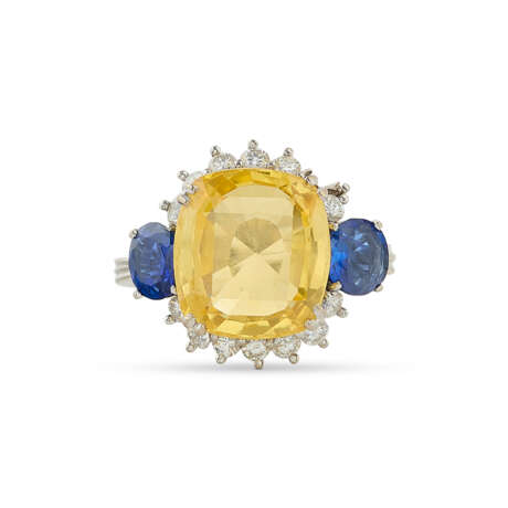 BAGUE SAPHIR COULEUR, SAPHIRS ET DIAMANTS - photo 1