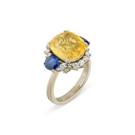 BAGUE SAPHIR COULEUR, SAPHIRS ET DIAMANTS - photo 2