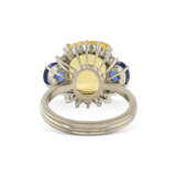 BAGUE SAPHIR COULEUR, SAPHIRS ET DIAMANTS - photo 3