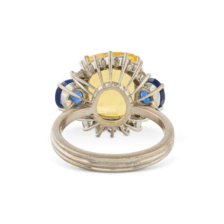 BAGUE SAPHIR COULEUR, SAPHIRS ET DIAMANTS - photo 3
