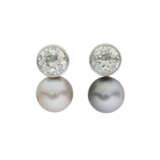 KÖCHERT BOUCLES D’OREILLES PERLES DE CULTURE ET DIAMANTS - Foto 1