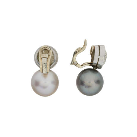 KÖCHERT BOUCLES D’OREILLES PERLES DE CULTURE ET DIAMANTS - Foto 2