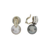 KÖCHERT BOUCLES D’OREILLES PERLES DE CULTURE ET DIAMANTS - Foto 2