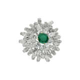 BOUCHERON BROCHE ÉMERAUDE ET DIAMANTS - photo 1