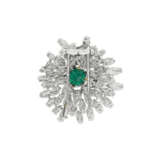 BOUCHERON BROCHE ÉMERAUDE ET DIAMANTS - photo 2