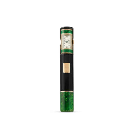 CARTIER BRIQUET/HORLOGE ÉMAIL ART DÉCO - photo 1