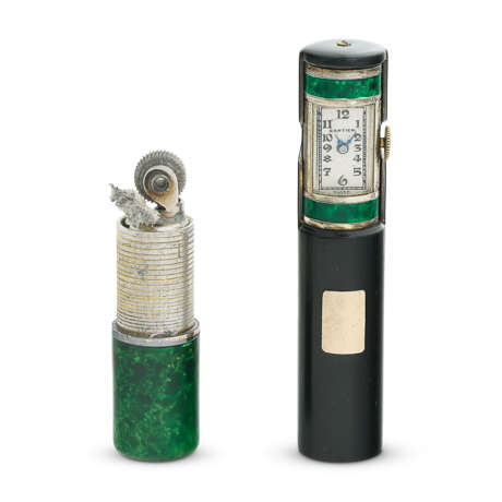 CARTIER BRIQUET/HORLOGE ÉMAIL ART DÉCO - photo 2