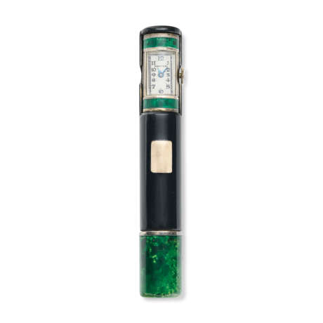 CARTIER BRIQUET/HORLOGE ÉMAIL ART DÉCO - photo 4
