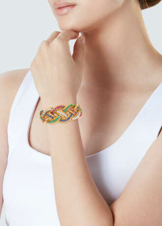 BOUCHERON BRACELET PIERRES DE COULEUR ET DIAMANTS - фото 4