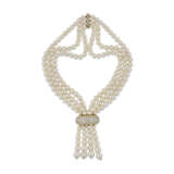 BOUCHERON COLLIER PERLES DE CULTURE ET DIAMANTS - photo 1