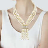 BOUCHERON COLLIER PERLES DE CULTURE ET DIAMANTS - photo 5