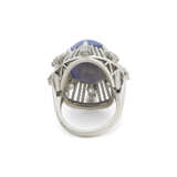 BAGUE SAPHIR ÉTOILÉ ET DIAMANTS - фото 3