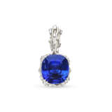 BROCHE TANZANITE ET DIAMANTS - photo 1