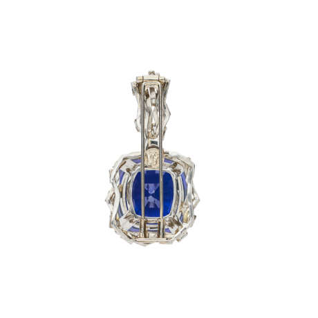 BROCHE TANZANITE ET DIAMANTS - photo 2