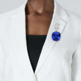 BROCHE TANZANITE ET DIAMANTS - photo 4