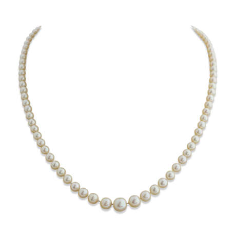 COLLIER PERLES FINES ET DIAMANTS - photo 1