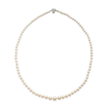COLLIER PERLES FINES ET DIAMANTS - photo 2