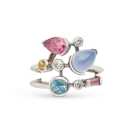 CARTIER PARURE PIERRES DE COULEUR ET DIAMANTS ‘MELO-MELO’ - photo 7