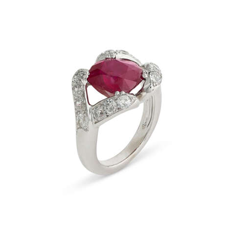 BAGUE RUBIS ET DIAMANTS - photo 2