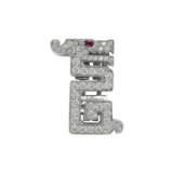 NO RESERVE - CARTIER CLIP DE REVERS RUBIS ET DIAMANTS 'LE BAISER DU DRAGON’ - photo 1
