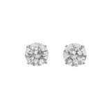 PAIRE DE BOUCLE D'OREILLES DIAMANTS - Foto 1