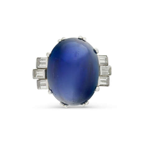 BAGUE SAPHIR ET DIAMANTS - Foto 2