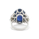 BAGUE SAPHIR ET DIAMANTS - Foto 4