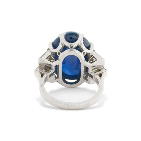 BAGUE SAPHIR ET DIAMANTS - Foto 4