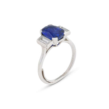 CARTIER BAGUE SAPHIR ET DIAMANTS - Foto 2