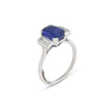CARTIER BAGUE SAPHIR ET DIAMANTS - Foto 2