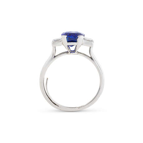 CARTIER BAGUE SAPHIR ET DIAMANTS - Foto 3