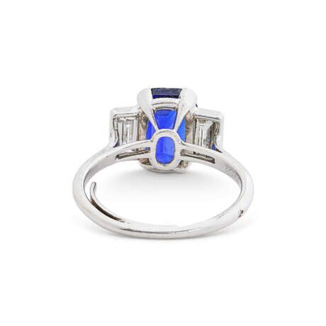 CARTIER BAGUE SAPHIR ET DIAMANTS - Foto 4