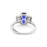 CARTIER BAGUE SAPHIR ET DIAMANTS - Foto 4