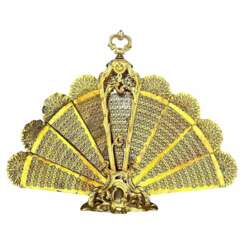 19th Century Fireplace Screen in Gilt Bronze
