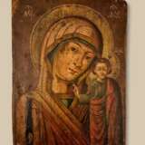 Virgin of Kazan Russian Icon Oil on Wood Panel 19th century Lacquered wood 19th century - photo 7