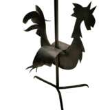Wrought Iron Rooster Weathervane Lamp 1950s Iron and paper Mid-20th century - photo 9