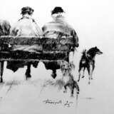 Соседи Paper Charcoal Classical Realism Figurative art Россия Томск 2025 - photo 3