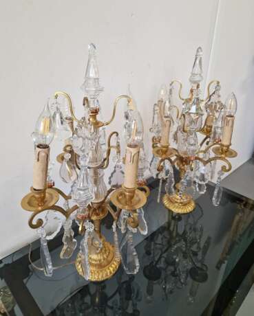 Luxurious pair of table lamps Crystal Victorian Style Late 19th century - photo 8