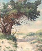 Catalogue des produits. Bastiner &quot;Strandaufgang mit Baum&quot;, Öl/ Lw., sign. und dat. 1939 u.r., 50x57 cm, Rahmen