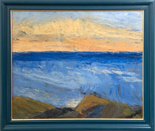 Bendsen, Sören "Abend an der Ostsee", Öl/ Lw., monogr. u.r., 50,5x60 cm, Rahmen - photo 1