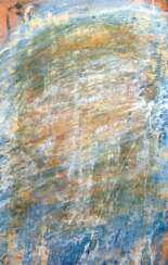 Wirkner, Michael (1954 Chemnitz-2012 Bad Saarow) &quot;Kopflandschaft&quot;, Gouache auf Bütten, unsign., aus dem Nachlaß, 59x36,5 cm, im Passepartout hinter Glas und Rahmen (Er studierte Malerei an der Hochschule für Gr…