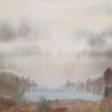 Haen, Jan Derk de (20. Jh.) "Teichlandschaft im Nebel", Aquarell, sign. u.r., 29,5x39 cm, im Passepartout hinter Glas und Rahmen - photo 1