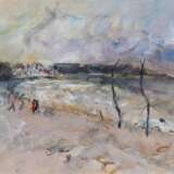 Mutterlose, Heinz (1927 Schkeuditz-1995 ebenda) "Ostseestrand auf Usedom", Aquarell, sign. u.r. und dat. ´89, 38x48 cm, im Passepartout hinter Glas und Rahmen - photo 1