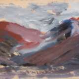Kopfermann, Sigrid (1923 Berlin-2011 Düsseldorf) "Abstrakte Gebirgslandschaft", Öl/ Papier, unsign., rückseitig bez., "Aus der Galerie in Braunschweig 1976", 25x32,5 cm, hinter Glas und Rahmen (Sie st… - photo 1