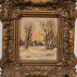 Loy, Dieter (Maler 20. Jh.) "Kate im Winter", Öl/ Hartfaser, sign. u.l. und dat. ´77, 12x11 cm, Rahmen - photo 1