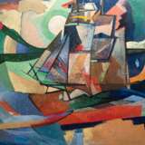 Malchow, Herbert (1942-2015) "Marine I", Öl/ Lw., rückseitig bez. und dat. ´03, direkt beim Künstler erworben, 100x120 cm, Rahmen (H. Malchow war Landschaftsmaler und Grafiker, Studium an der FHS Heiligendamm u… - photo 1